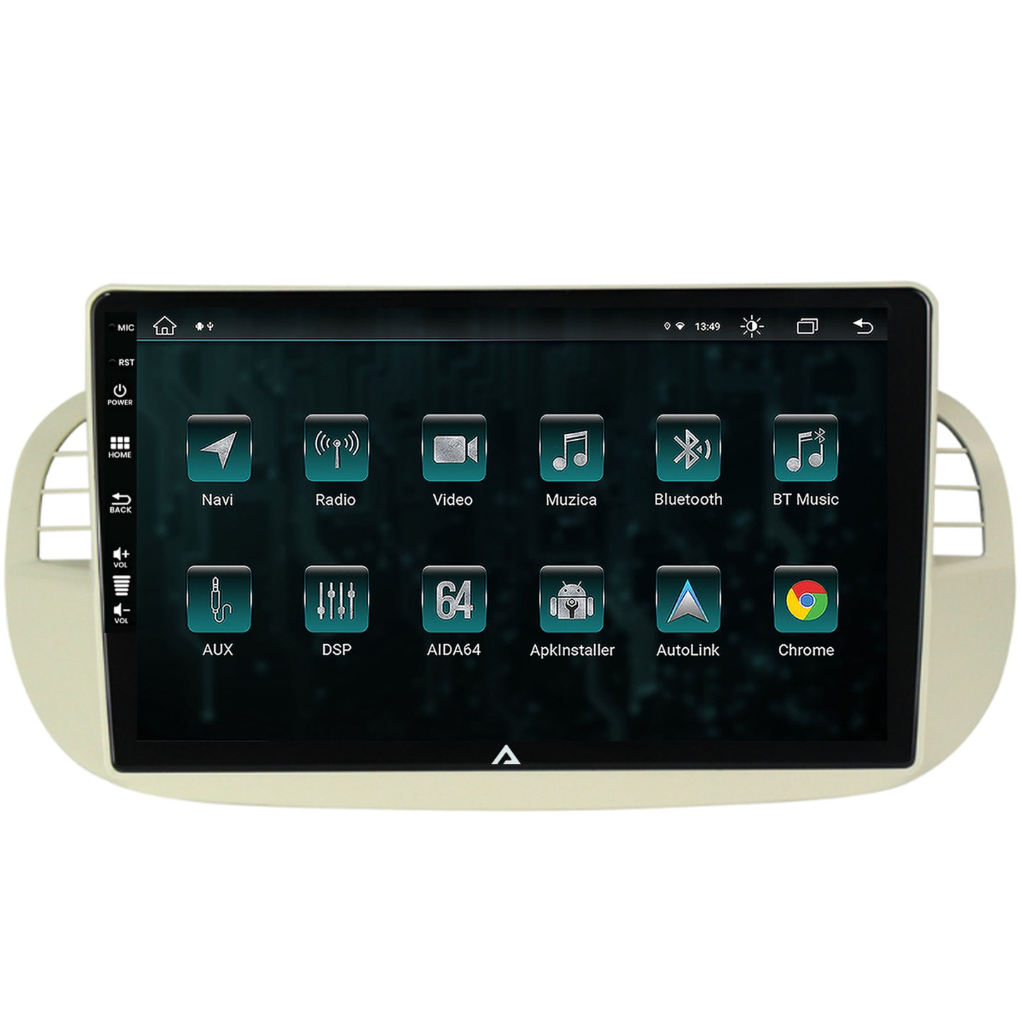 Navigatie Fiat 500 (2007-2014), Android, Z-Octacore / 8GB RAM + 256GB ROM, 9 Inch - AD-BGZ9008+AD-BGRKIT362V2