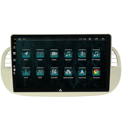 Navigatie Fiat 500 (2007-2014), Android, Z-Octacore / 8GB RAM + 256GB ROM, 9 Inch - AD-BGZ9008+AD-BGRKIT362V2