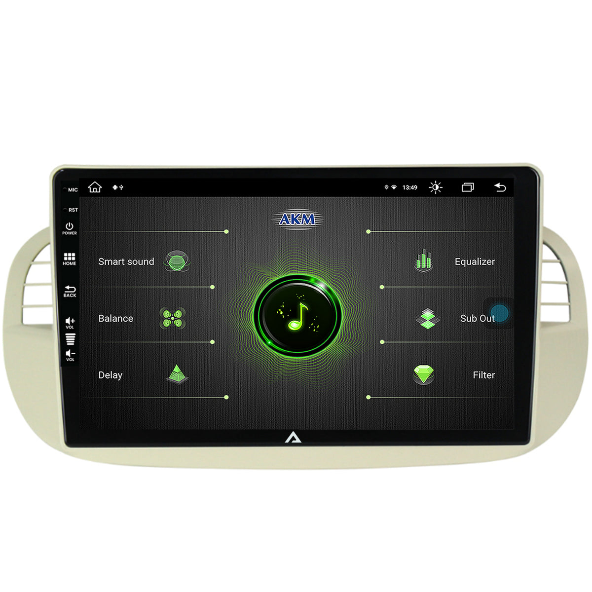 Navigatie Fiat 500 (2007-2014), Android, Z-Octacore / 8GB RAM + 256GB ROM, 9 Inch - AD-BGZ9008+AD-BGRKIT362V2