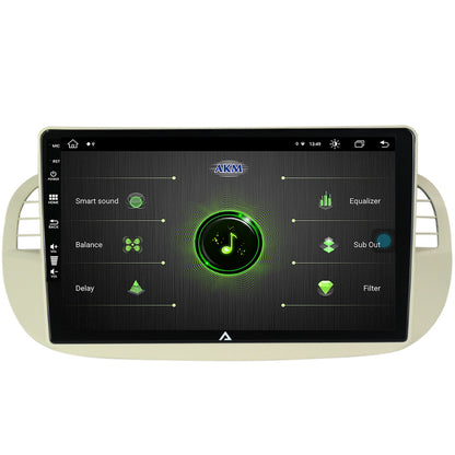 Navigatie Fiat 500 (2007-2014), Android, Z-Octacore / 8GB RAM + 256GB ROM, 9 Inch - AD-BGZ9008+AD-BGRKIT362V2