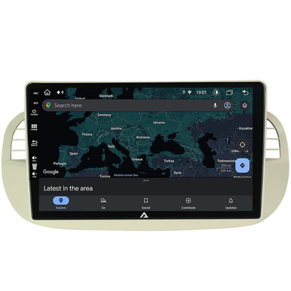Navigatie Fiat 500 (2007-2014), Android, Z-Octacore / 8GB RAM + 256GB ROM, 9 Inch - AD-BGZ9008+AD-BGRKIT362V2