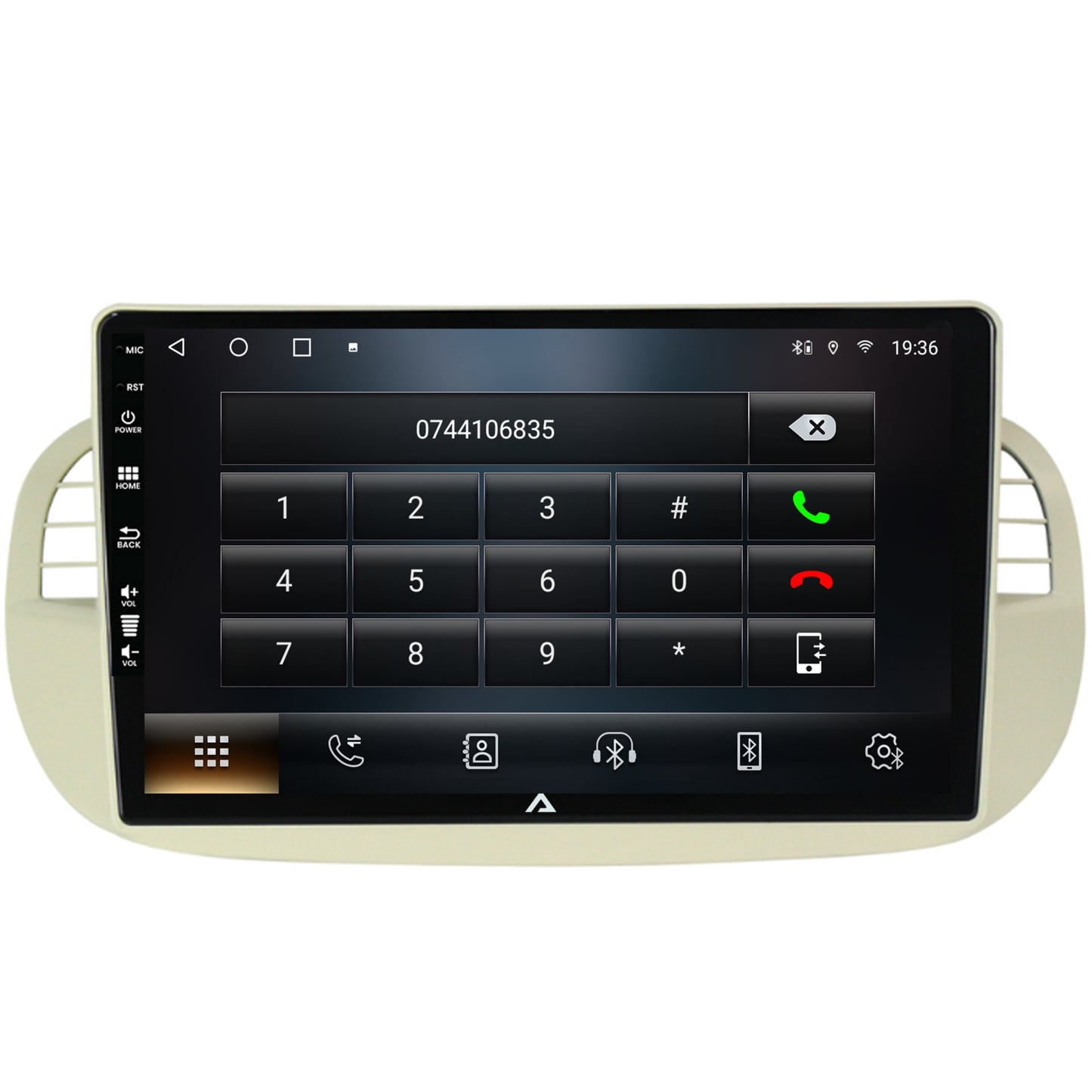 Navigatie Fiat 500 (2007-2014), Android, A-Octacore / 4GB RAM + 64GB ROM, 9 Inch - AD-BGA9004+AD-BGRKIT362V2