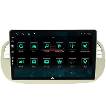 Navigatie Fiat 500 (2007-2014), Android, A-Octacore / 4GB RAM + 64GB ROM, 9 Inch - AD-BGA9004+AD-BGRKIT362V2