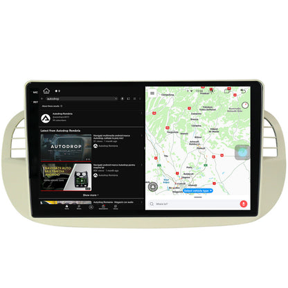 Navigatie Fiat 500 (2007-2014), Android, V-Octacore / 4GB RAM + 64GB ROM, 9.5 Inch - AD-BGV9004+AD-BGRKIT362V2