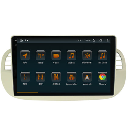 Navigatie Fiat 500 (2007-2014), Android, V-Octacore / 4GB RAM + 64GB ROM, 9.5 Inch - AD-BGV9004+AD-BGRKIT362V2