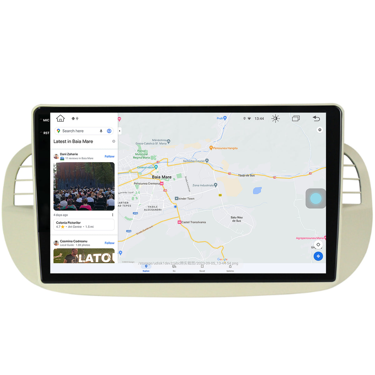 Navigatie Fiat 500 (2007-2014), Android, X-Octacore / 8GB RAM + 256GB ROM, 9.5 Inch - AD-BGX9008+AD-BGRKIT362V2