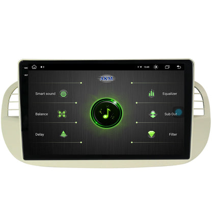 Navigatie Fiat 500 (2007-2014), Android, X-Octacore / 8GB RAM + 256GB ROM, 9.5 Inch - AD-BGX9008+AD-BGRKIT362V2