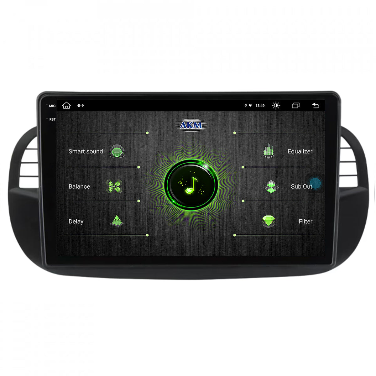 Navigatie Fiat 500 (2007-2014), Android, X-Octacore / 8GB RAM + 256GB ROM, 9.5 Inch - AD-BGX9008+AD-BGRKIT362V3