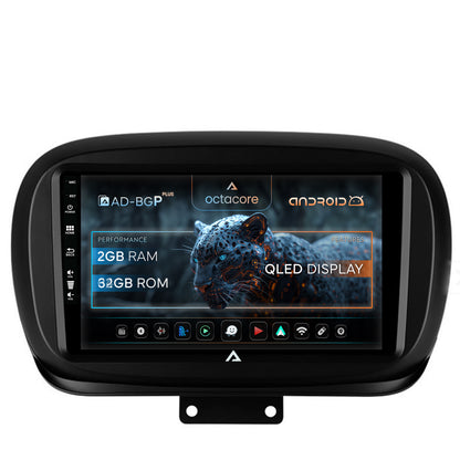 Navigatie Fiat 500X (2014-2020), Android, P-Octacore / 2GB RAM + 32GB ROM, 9 Inch - AD-BGP9002+AD-BGRKIT362