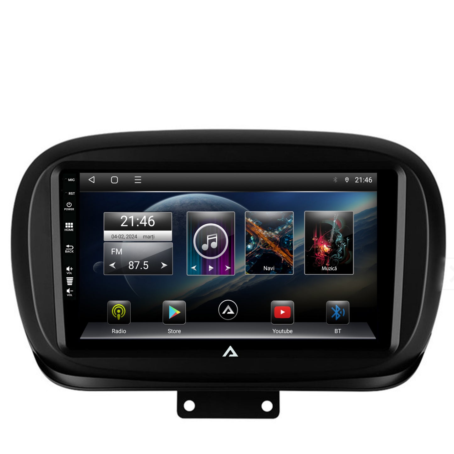 Navigatie Fiat 500X (2014-2020), Android, P-Octacore / 2GB RAM + 32GB ROM, 9 Inch - AD-BGP9002+AD-BGRKIT362
