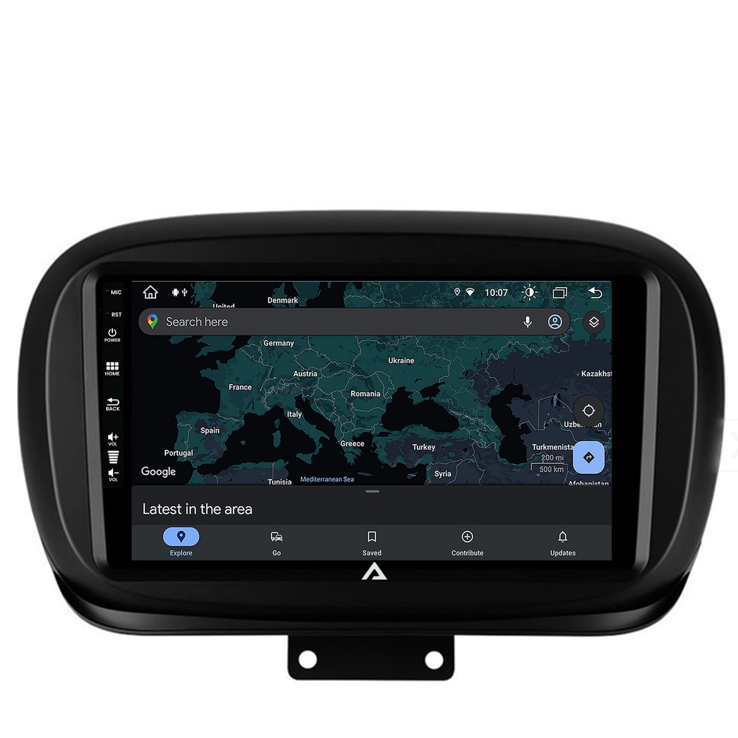 Navigatie Fiat 500X (2014-2020), Android, Z-Octacore / 8GB RAM + 256GB ROM, 9 Inch - AD-BGZ9008+AD-BGRKIT362