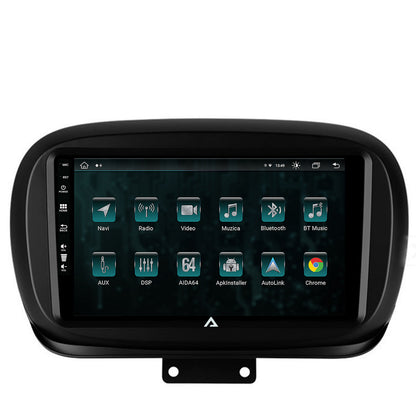 Navigatie Fiat 500X (2014-2020), Android, Z-Octacore / 8GB RAM + 256GB ROM, 9 Inch - AD-BGZ9008+AD-BGRKIT362