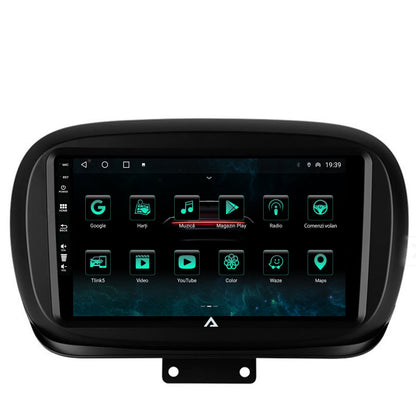 Navigatie Fiat 500X (2014-2020), Android, A-Octacore / 4GB RAM + 64GB ROM, 9 Inch - AD-BGA9004+AD-BGRKIT362