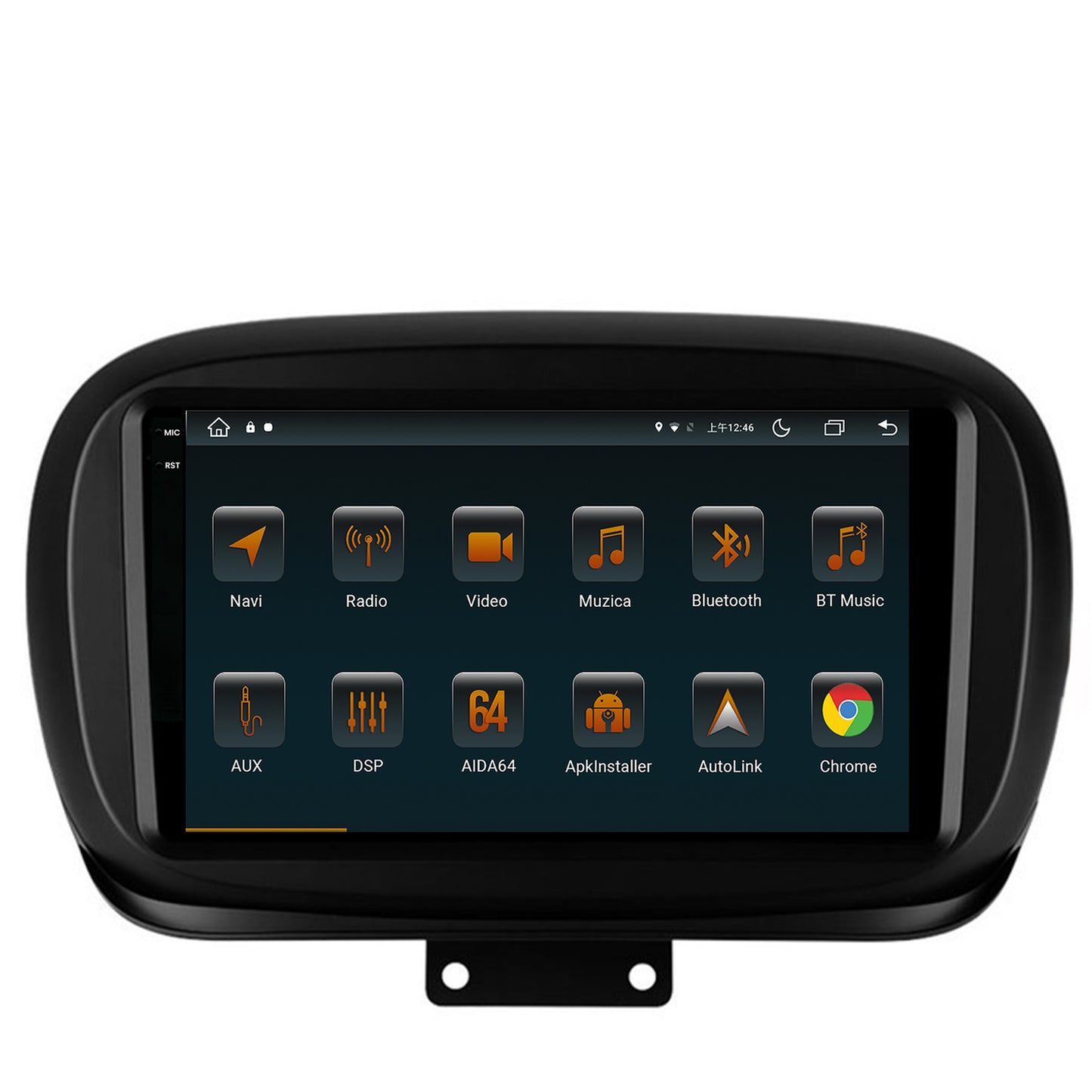 Navigatie Fiat 500X (2014-2020), Android, V-Octacore / 4GB RAM + 64GB ROM, 9.5 Inch - AD-BGV9004+AD-BGRKIT362