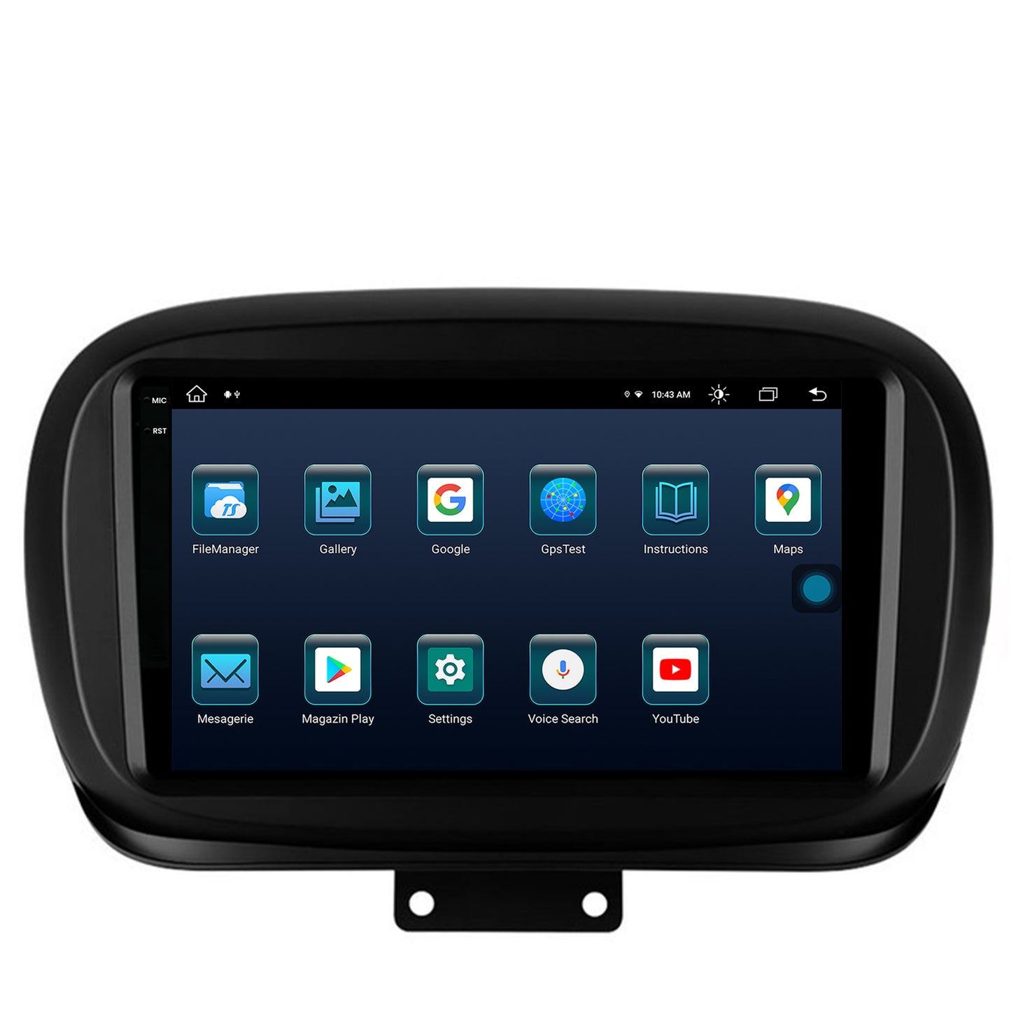 Navigatie Fiat 500X (2014-2020), Android, X-Octacore / 8GB RAM + 256GB ROM, 9.5 Inch - AD-BGX9008+AD-BGRKIT362