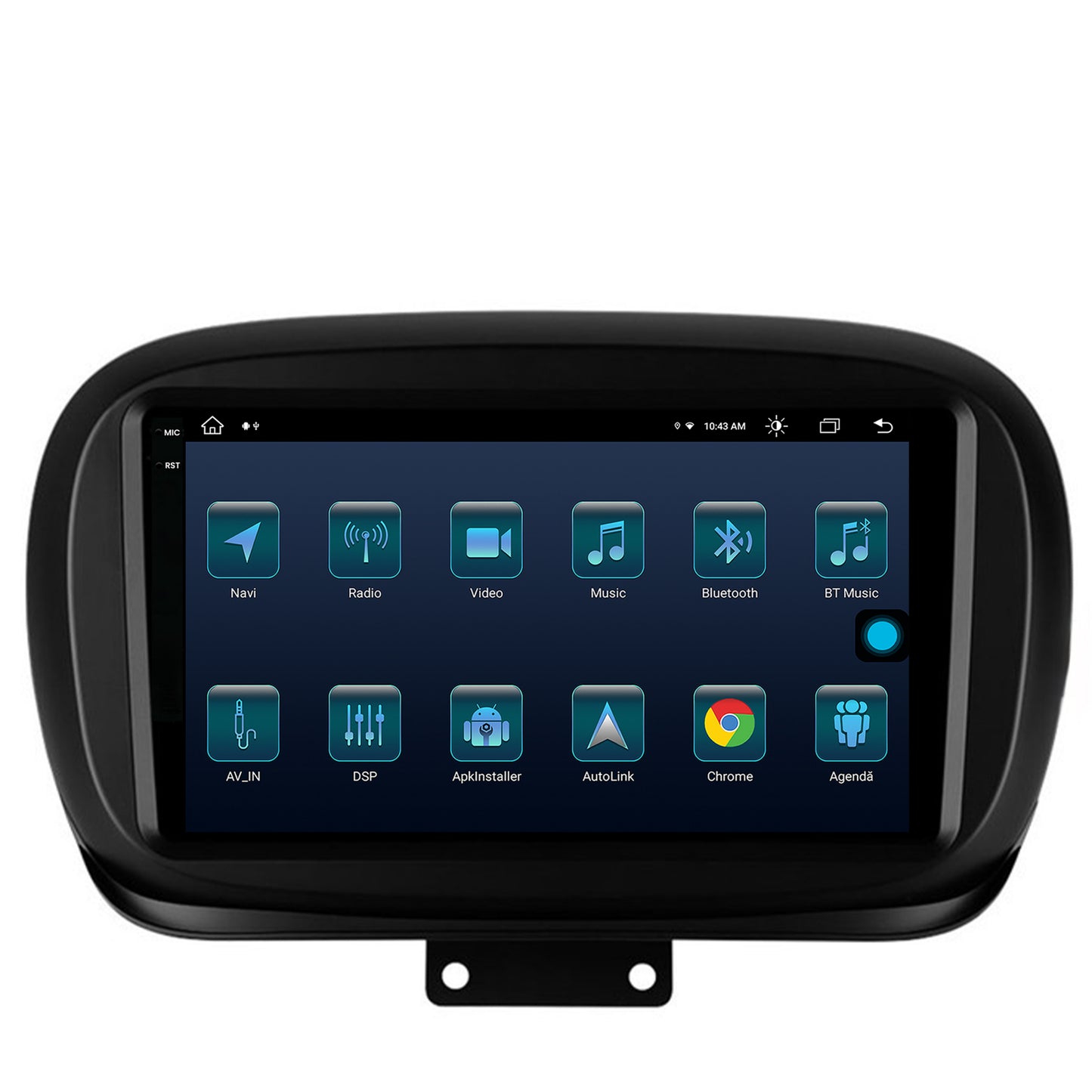 Navigatie Fiat 500X (2014-2020), Android, X-Octacore / 8GB RAM + 256GB ROM, 9.5 Inch - AD-BGX9008+AD-BGRKIT362