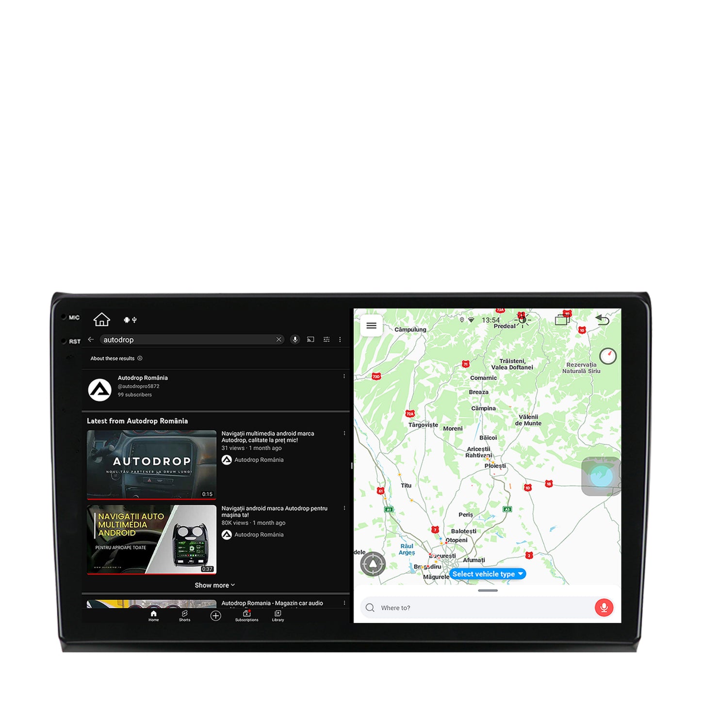 Navigatie Fiat Bravo (2006-2014), Android, V-Octacore / 4GB RAM + 64GB ROM, 9.5 Inch - AD-BGV9004+AD-BGRKIT356