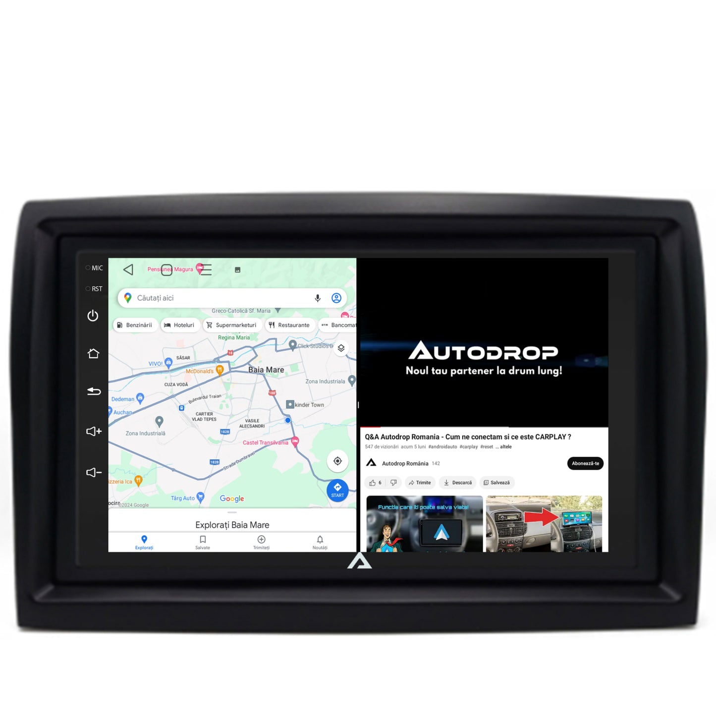 Navigatie Fiat Ducato, Citroen Jumper, Peugeot Boxer, Android, P-Octacore / 2GB RAM + 32GB ROM, 7 Inch - AD-BGP1002+AD-BGRFI0262DIN