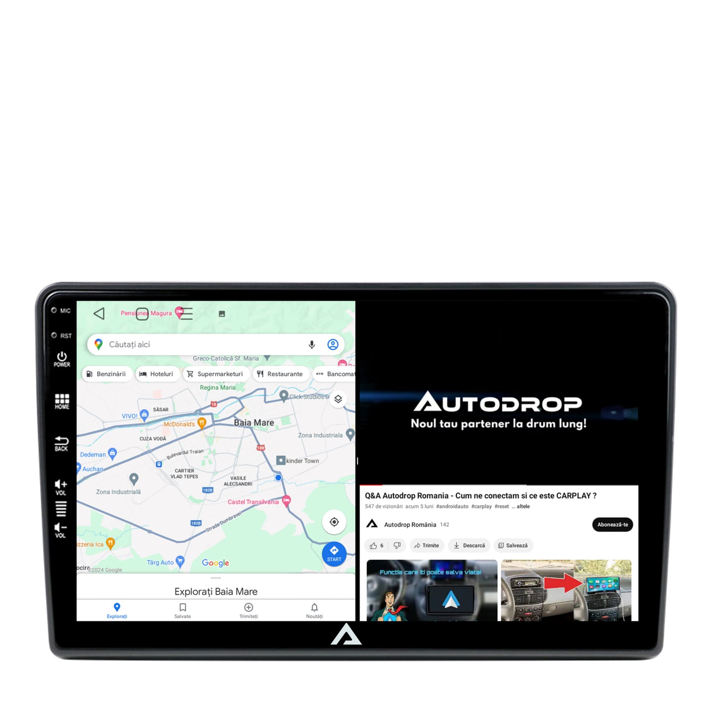Navigatie Fiat Ducato, Citroen Jumper, Peugeot Boxer, Android, P-Octacore / 2GB RAM + 32GB ROM, 9 Inch - AD-BGP9002+AD-BGRKIT355