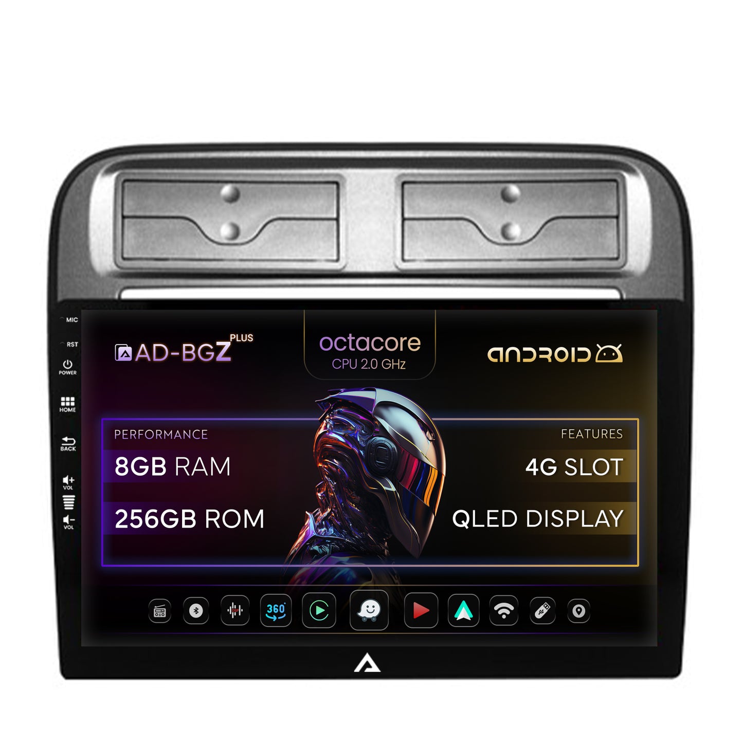 Navigatie Fiat Punto / Linea (2007-2014), Android, Z-Octacore / 8GB RAM + 256GB ROM, 9 Inch - AD-BGZ9008+AD-BGRKIT157