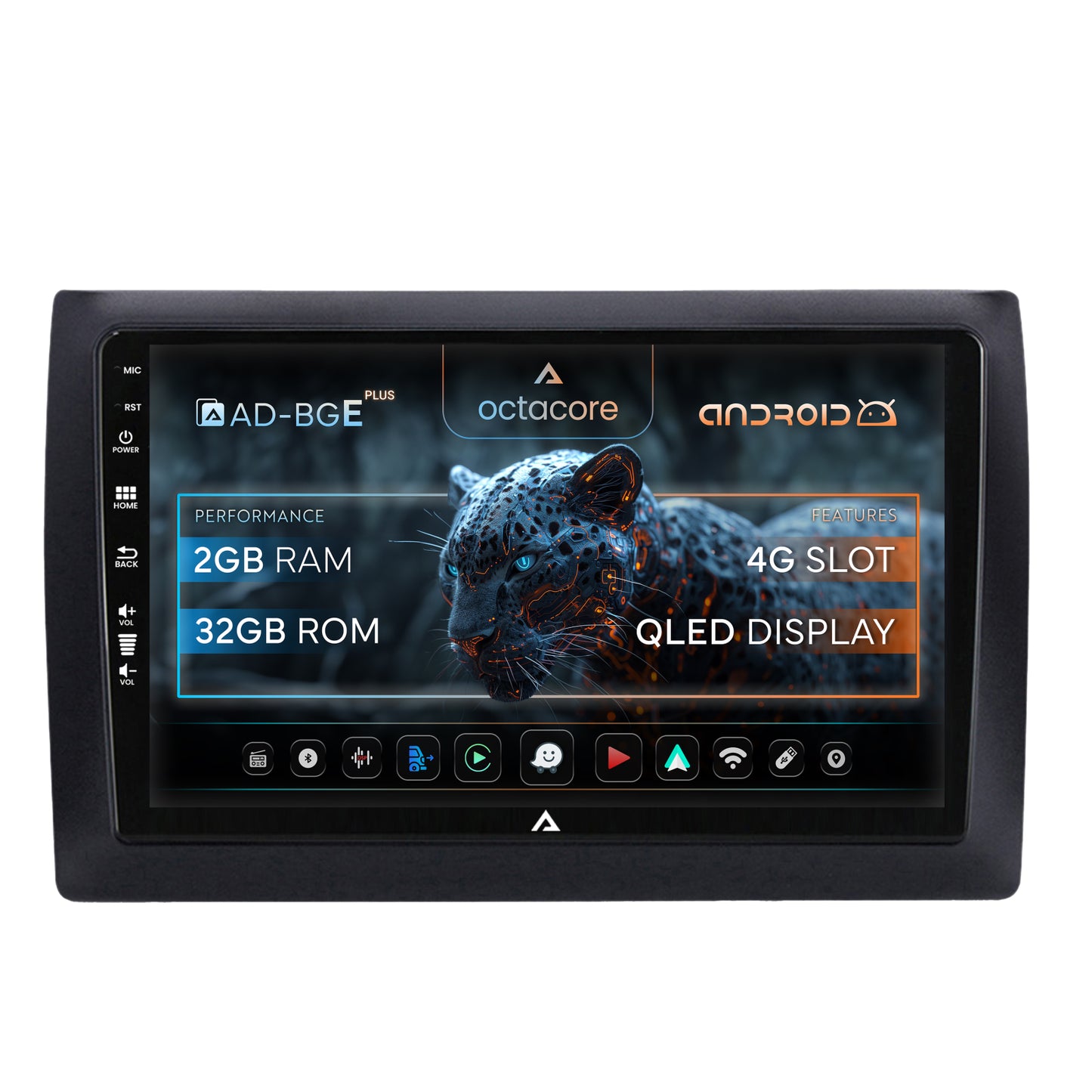 Navigatie Fiat Stilo Android, E-Octacore / 2GB RAM + 32GB ROM, 9 Inch - AD-BGE9002+AD-BGRKIT356V2