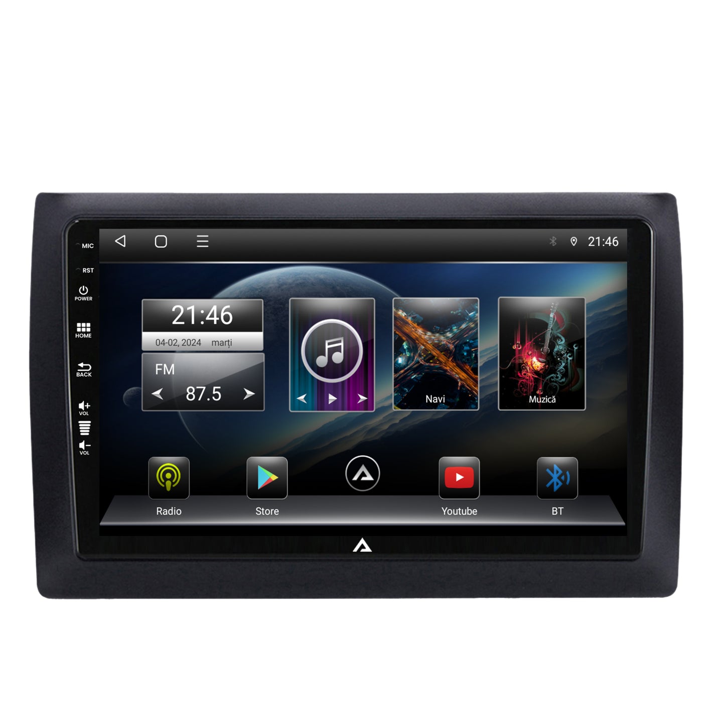 Navigatie Fiat Stilo Android, E-Octacore / 2GB RAM + 32GB ROM, 9 Inch - AD-BGE9002+AD-BGRKIT356V2