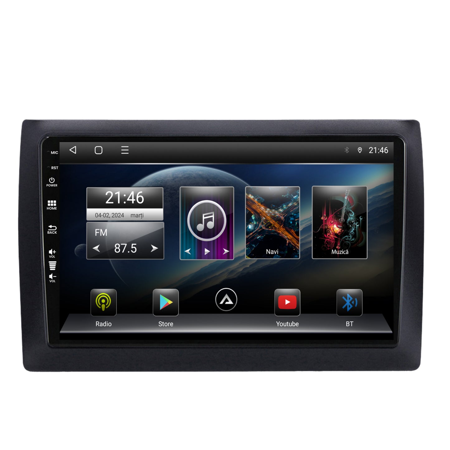 Navigatie Fiat Stilo, Android, P-Octacore / 2GB RAM + 32GB ROM, 9 Inch - AD-BGP9002+AD-BGRKIT356V2