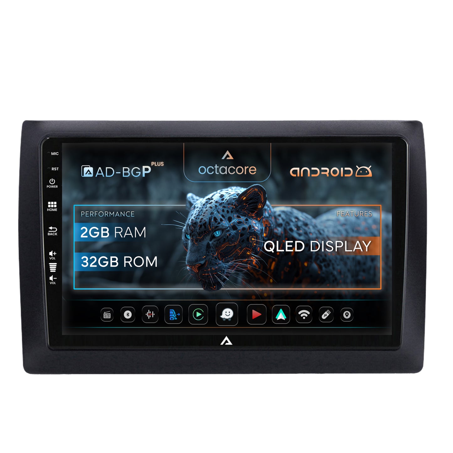 Navigatie Fiat Stilo, Android, P-Octacore / 2GB RAM + 32GB ROM, 9 Inch - AD-BGP9002+AD-BGRKIT356V2