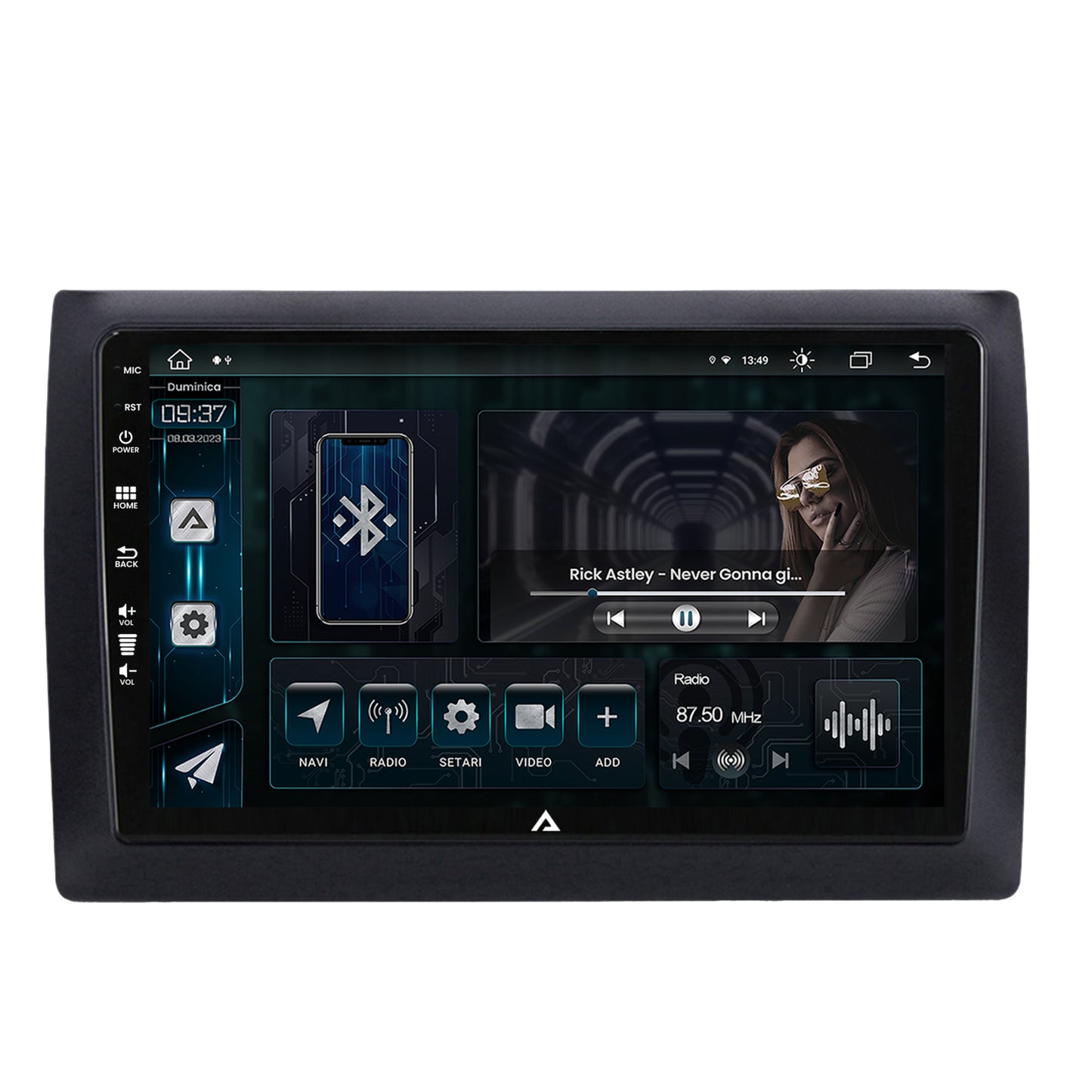 Navigatie Fiat Stilo, Android, Z-Octacore / 8GB RAM + 256GB ROM, 9 Inch - AD-BGZ9008+AD-BGRKIT356V2
