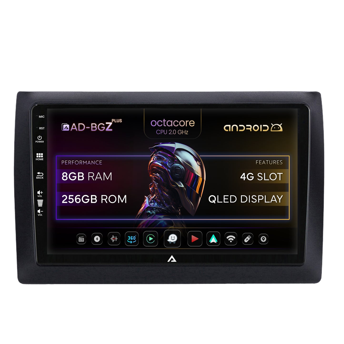 Navigatie Fiat Stilo, Android, Z-Octacore / 8GB RAM + 256GB ROM, 9 Inch - AD-BGZ9008+AD-BGRKIT356V2