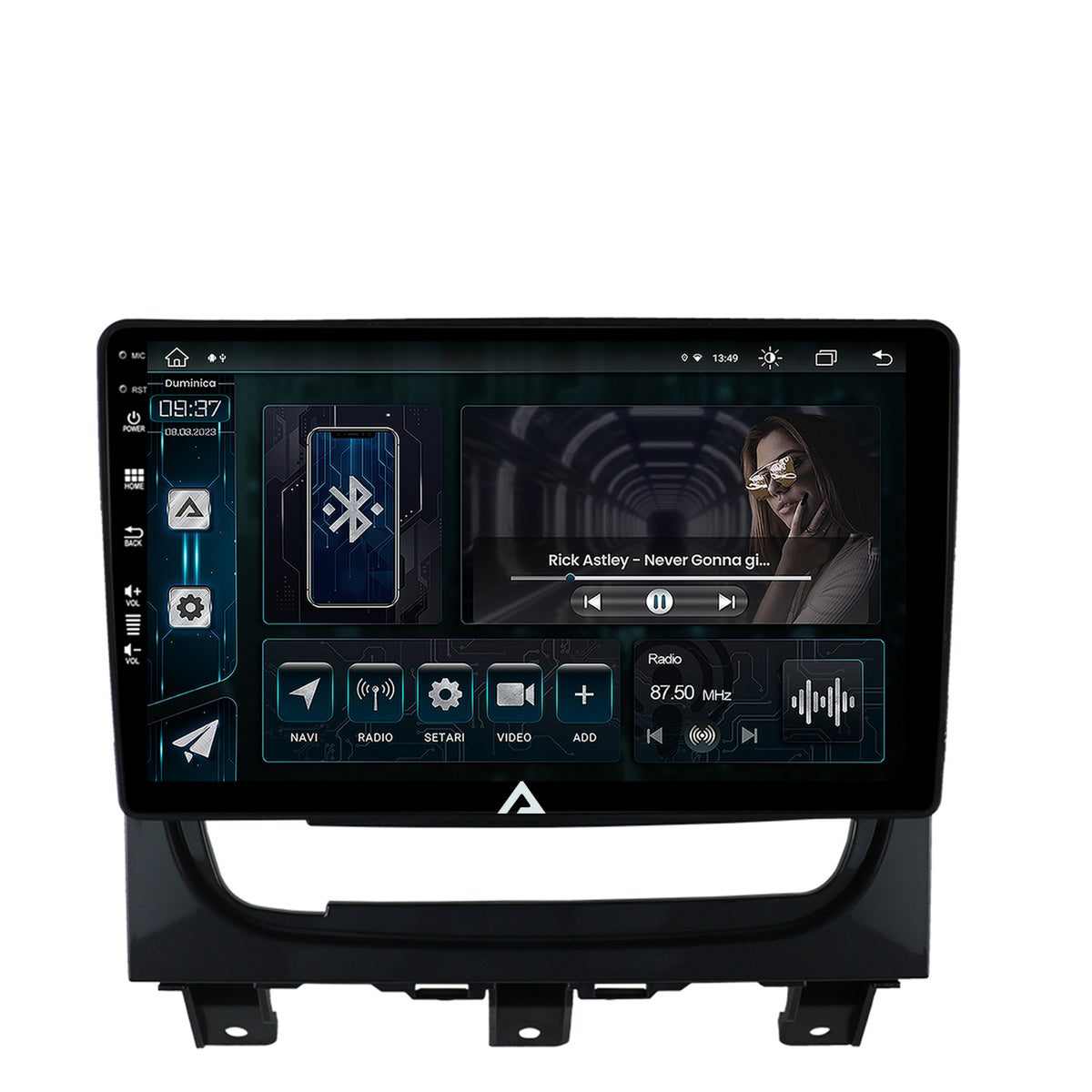 Navigatie Fiat Strada / Idea (2011-2016), Android, Z-Octacore / 8GB RAM + 256GB ROM, 9 Inch - AD-BGZ9008+AD-BGRKIT350