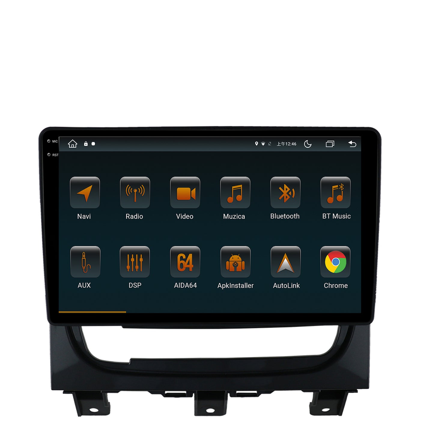 Navigatie Fiat Strada / Idea (2011-2016), Android, V-Octacore / 4GB RAM + 64GB ROM, 9.5 Inch - AD-BGV9004+AD-BGRKIT350