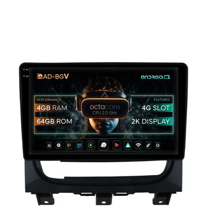 Navigatie Fiat Strada / Idea (2011-2016), Android, V-Octacore / 4GB RAM + 64GB ROM, 9.5 Inch - AD-BGV9004+AD-BGRKIT350