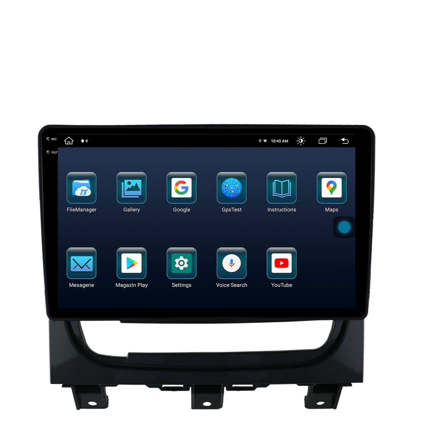 Navigatie Fiat Strada / Idea (2011-2016), Android, X-Octacore / 8GB RAM + 256GB ROM, 9.5 Inch - AD-BGX9008+AD-BGRKIT350