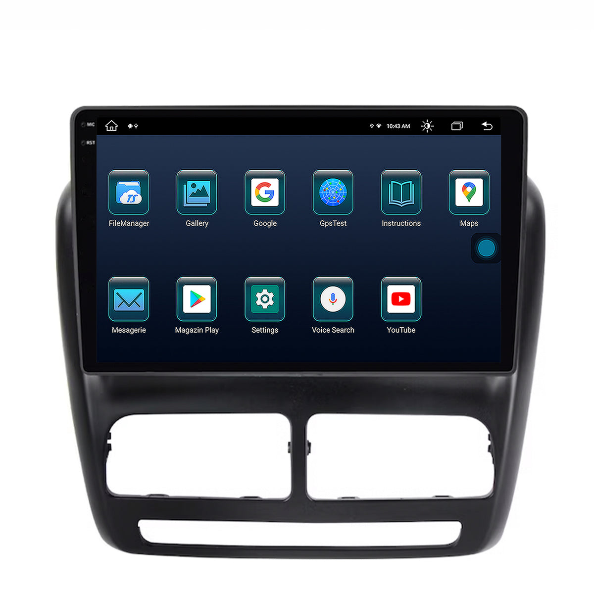 Navigatie Fiat Doblo (2010-2015), Android, X-Octacore / 8GB RAM + 256GB ROM, 10.36 Inch - AD-BGX10008+AD-BGRKIT358