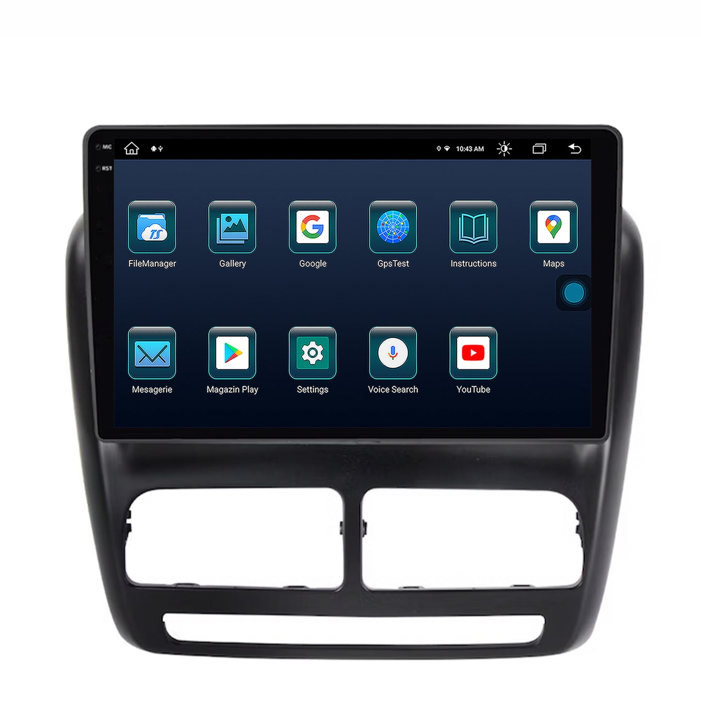 Navigatie Fiat Doblo (2010-2015), Android, X-Octacore / 8GB RAM + 256GB ROM, 10.36 Inch - AD-BGX10008+AD-BGRKIT358