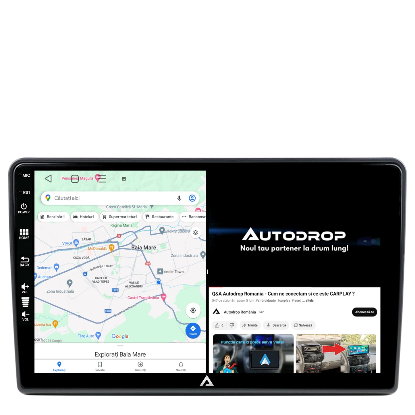 Navigatie Ford Fiesta (2018+), Android, P-Octacore / 2GB RAM + 32GB ROM, 10.36 inch - AD-BGP10002+AD-BGRKIT133