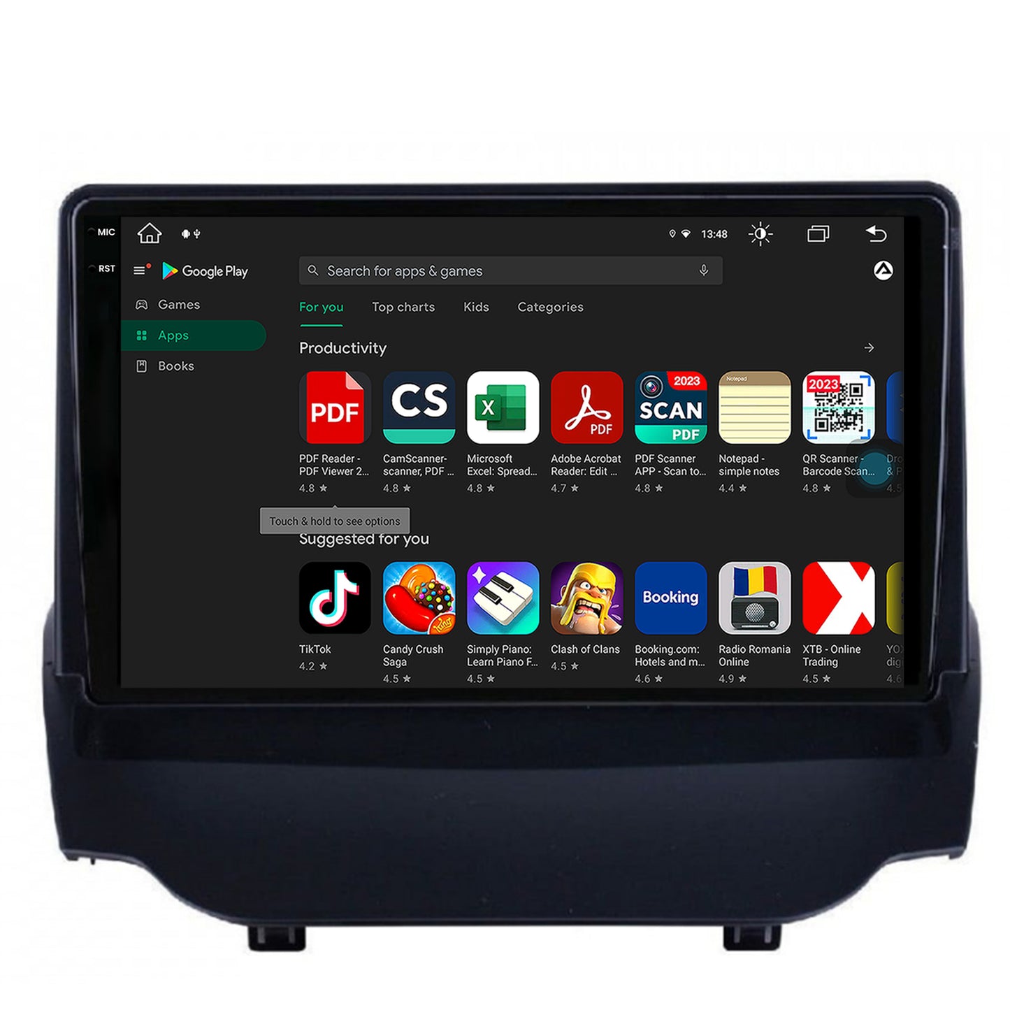 Navigatie Ford EcoSport (2013-16) Android, X-Octacore / 8GB RAM + 256GB ROM, 9.5 Inch - AD-BGX9008+BGRKIT118