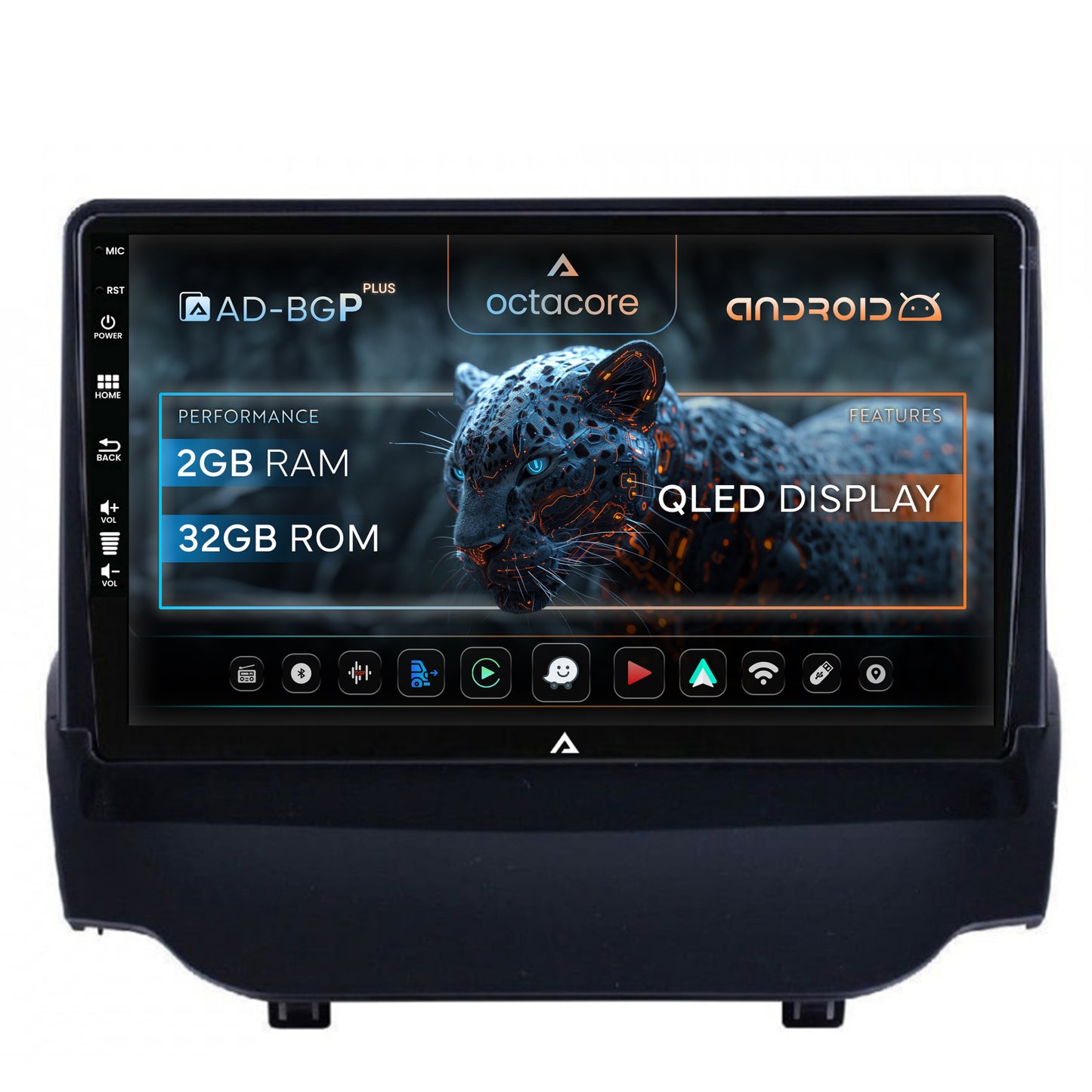 Navigatie Ford EcoSport (2013-2016) Android, P-Octacore / 2GB RAM + 32GB ROM, 9 Inch - AD-BGP9002+BGRKIT118