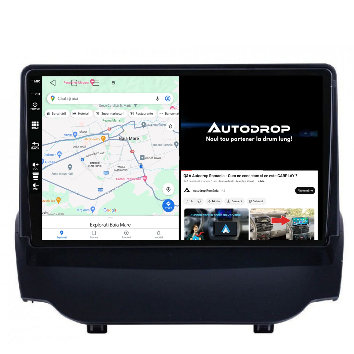 Navigatie Ford EcoSport (2013-2016) Android, P-Octacore / 2GB RAM + 32GB ROM, 9 Inch - AD-BGP9002+BGRKIT118