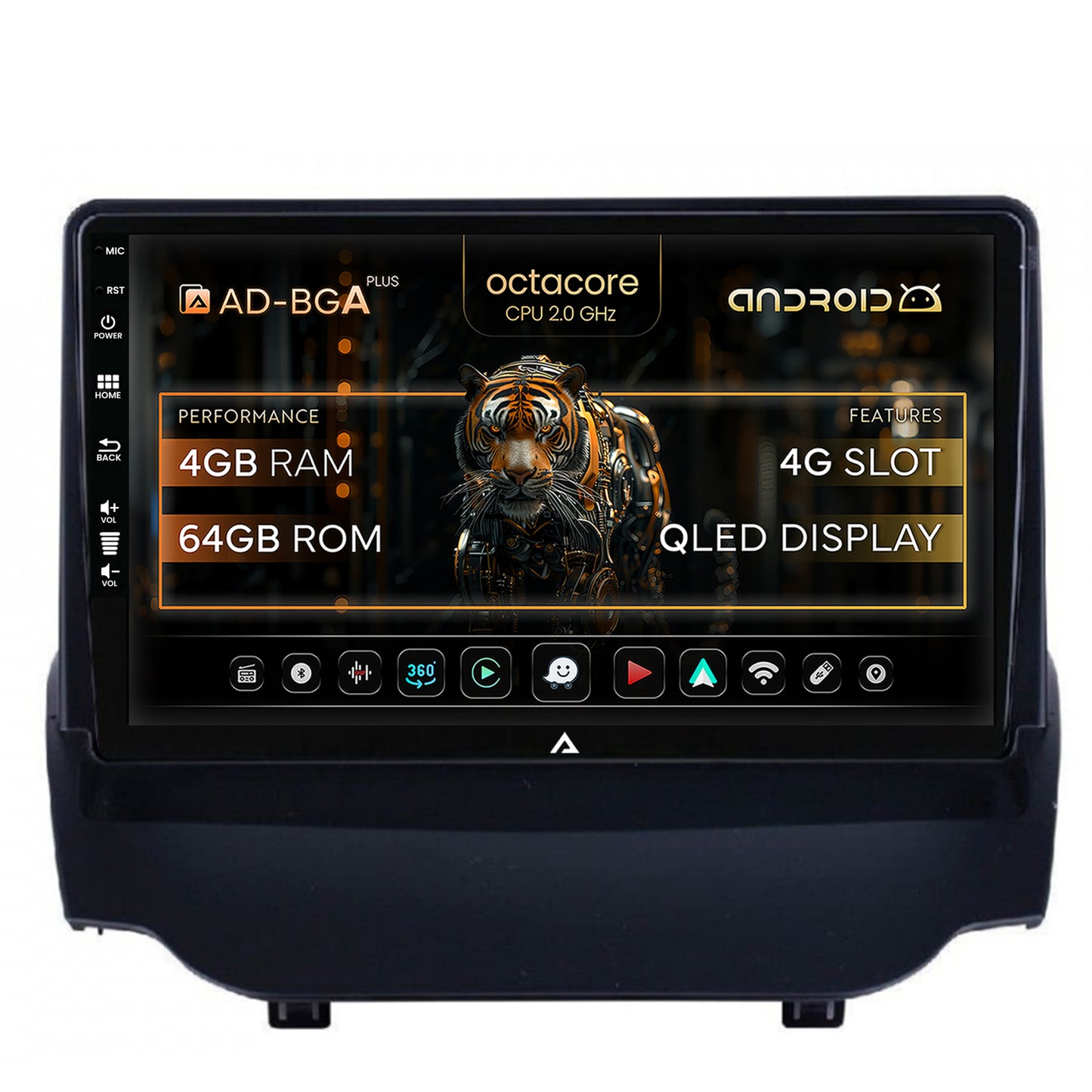 Navigatie Ford EcoSport (2013-2016) Android, A-octacore / 4GB RAM + 64GB ROM, 9 Inch AD-BGA9004+BGRKIT118