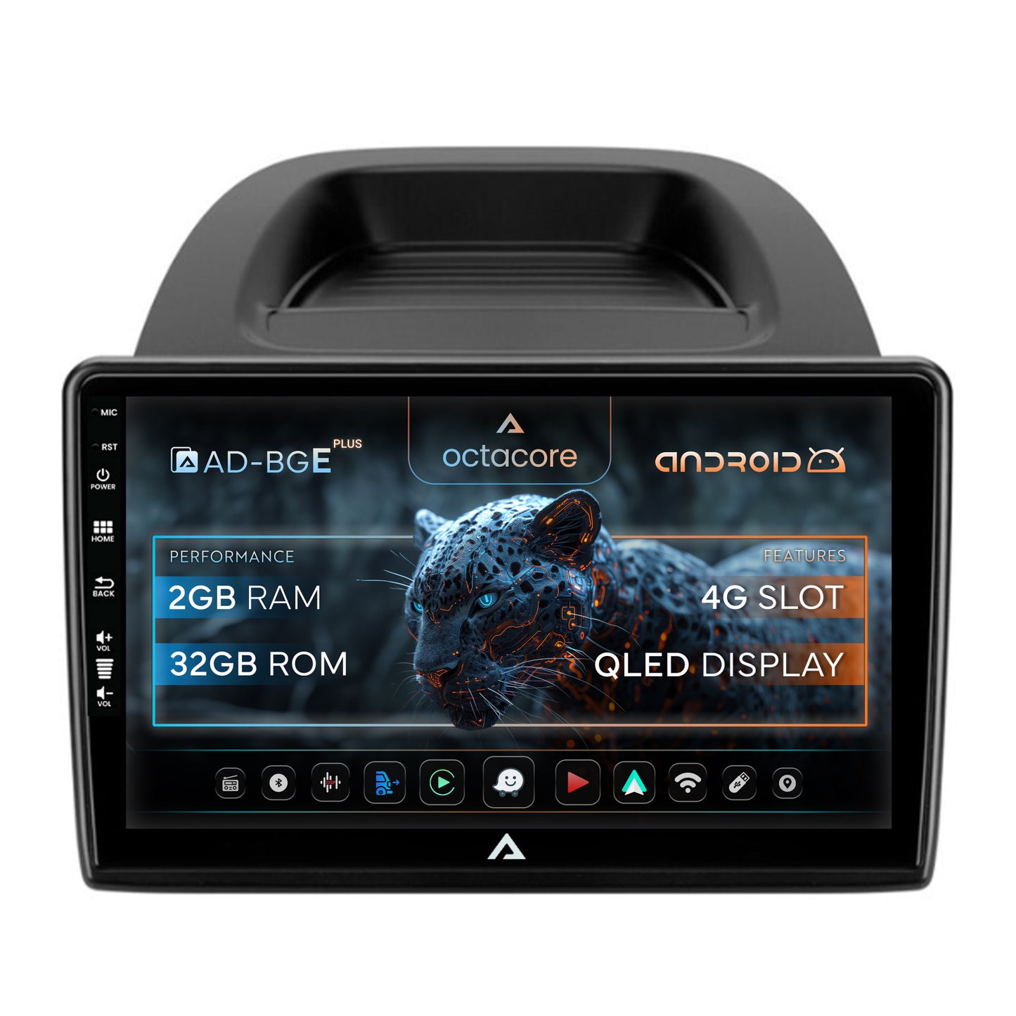 Navigatie Ford EcoSport (2017- Prezent) Android, E-Octacore / 2GB RAM + 32GB ROM, 10.1 Inch - AD-BGE10002+BGRKIT119
