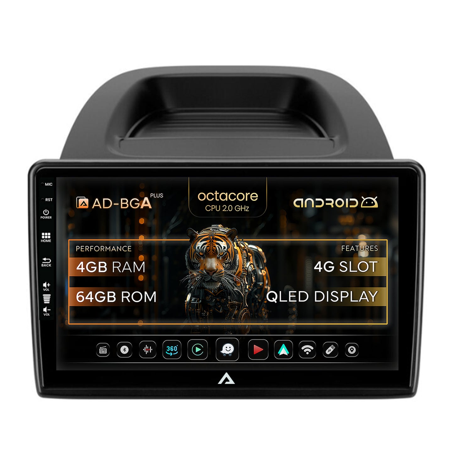 Navigatie Ford EcoSport (2017-prezent) Android, A-octacore / 4GB RAM + 64GB ROM, 10.1 Inch AD-BGA10004+BGRKIT119