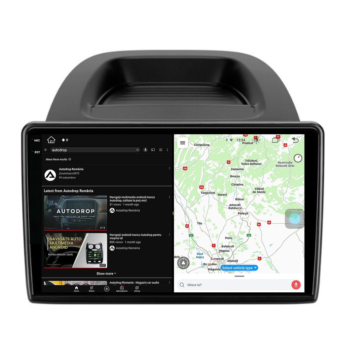 Navigatie Ford EcoSport (2017- Prezent) Android, V-Octacore / 4GB RAM + 64GB ROM, 10.36 Inch - AD-BGV10004+BGRKIT119