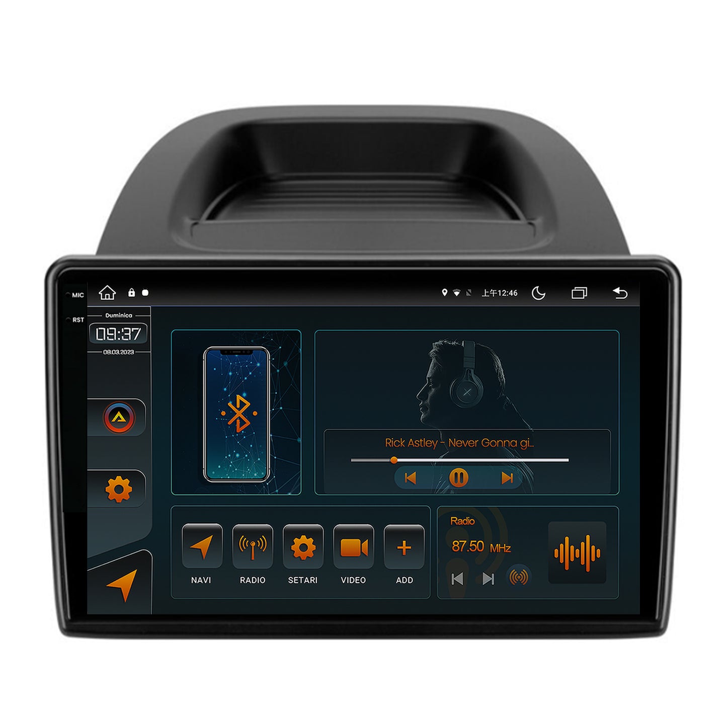 Navigatie Ford EcoSport (2017- Prezent) Android, V-Octacore / 4GB RAM + 64GB ROM, 10.36 Inch - AD-BGV10004+BGRKIT119