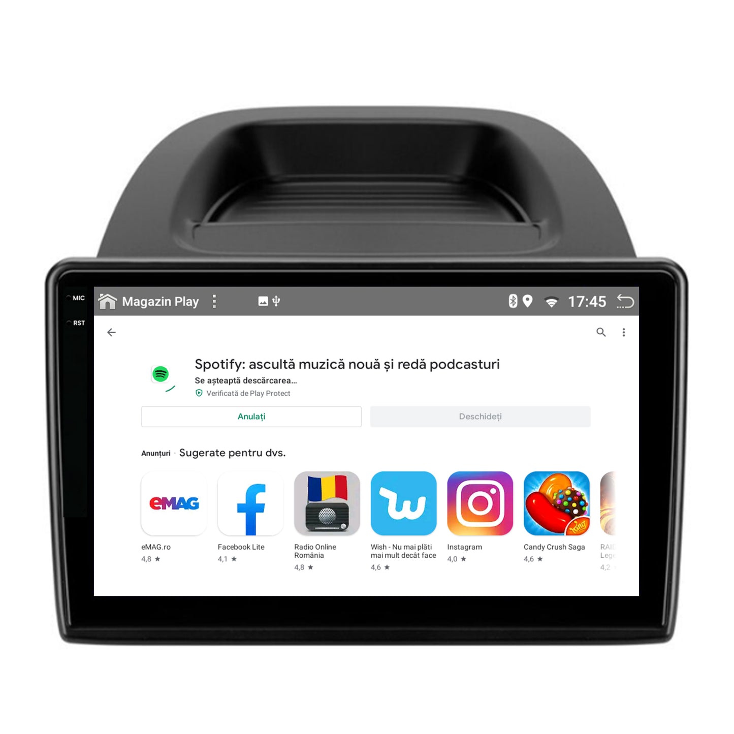 Navigatie Ford EcoSport (2017- Prezent) Android, X-Octacore / 8GB RAM + 256GB ROM, 10.36 Inch - AD-BGX10008+BGRKIT119