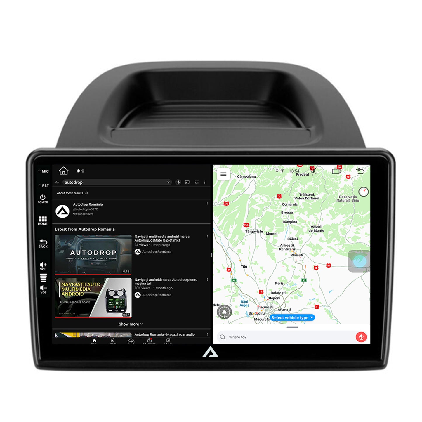 Navigatie Ford EcoSport (2017- Prezent) Android, Z-octacore / 8GB RAM + 256GB ROM, 10.1 Inch - AD-BGZ10008+BGRKIT119