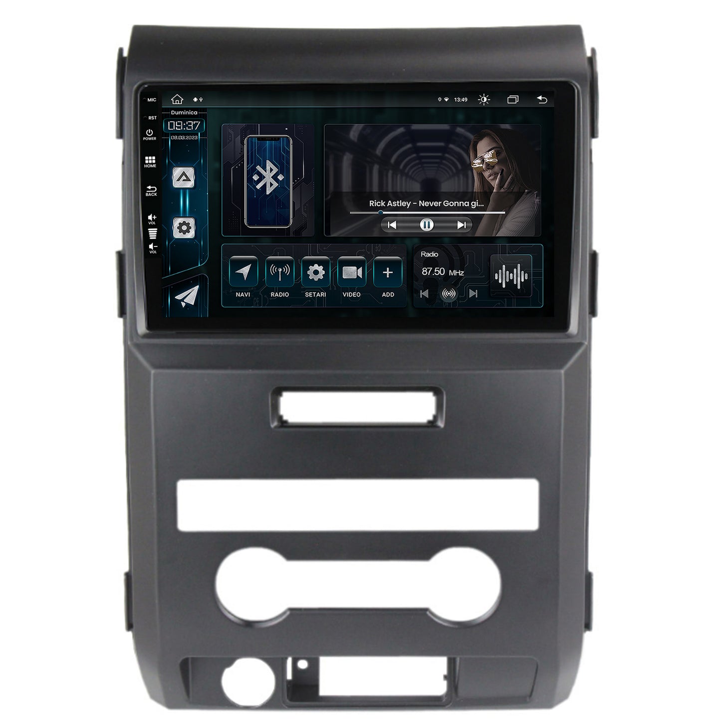 Navigatie Ford F150 (2008-2014), Android, Z-Octacore / 8GB RAM + 256GB ROM, 9 Inch - AD-BGZ9008+AD-BGRKIT138