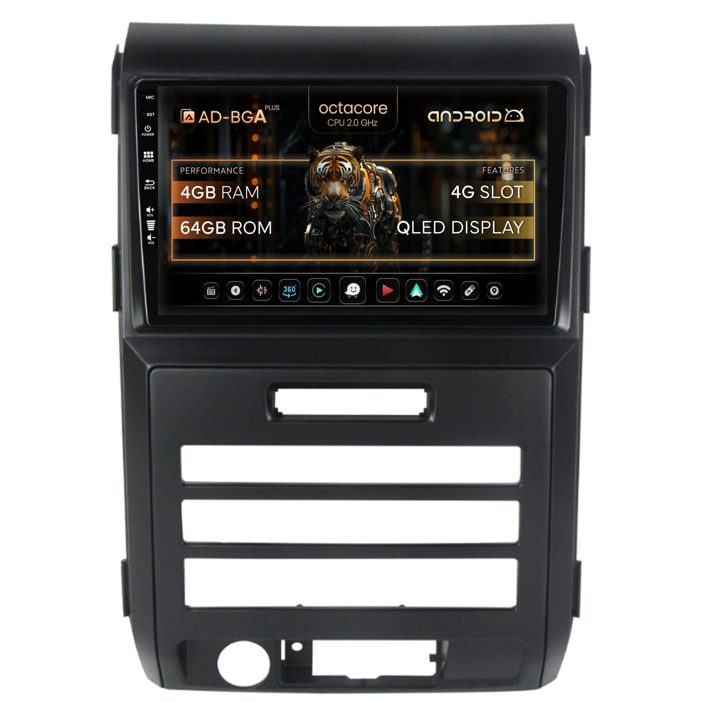 Navigatie Ford F150 (2008-2014), Android, A-Octacore / 4GB RAM + 64GB ROM, 9 Inch - AD-BGA9004+AD-BGRKIT139