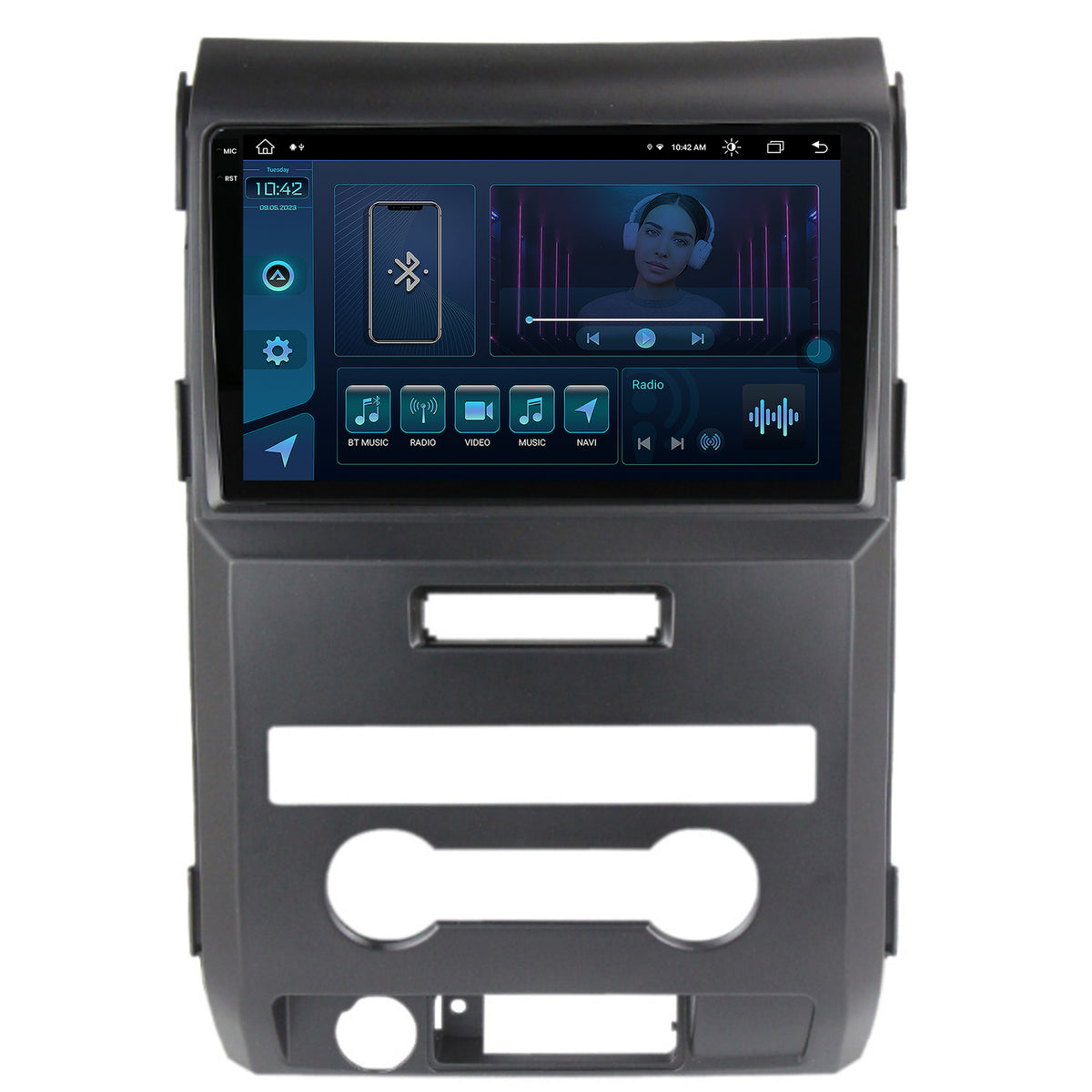 Navigatie Ford F150 (2008-2014), Android, X-Octacore / 8GB RAM + 256GB ROM, 9.5 Inch - AD-BGX9008+AD-BGRKIT138